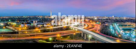 Skyline von Washington, D.C. Stockfoto