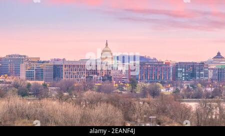 Skyline von Washington, D.C. Stockfoto