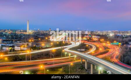 Skyline von Washington, D.C. Stockfoto