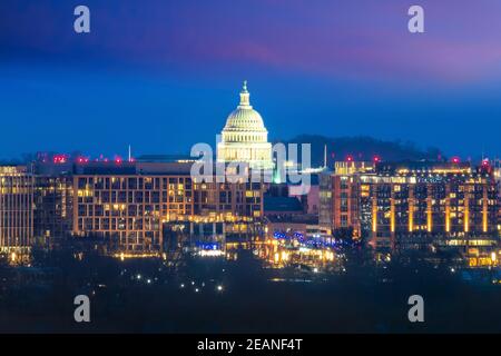 Skyline von Washington, D.C. Stockfoto