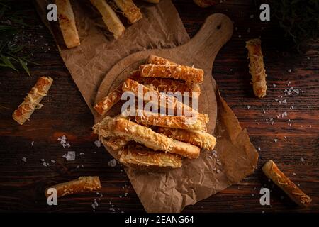 Kitschige Brotstäbchen Stockfoto