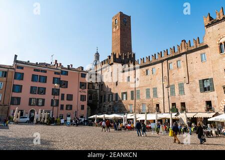 Torre del Gabbia, Mantua, UNESCO-Weltkulturerbe, Lombardei, Italien, Europa Stockfoto