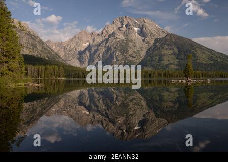 Leigh Lake im Grand Teton National Park Stockfoto