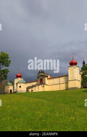 Kloster der Gottesmutter Hedec, Ostböhmen, Tschechische Republik Stockfoto