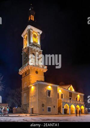 Rathaus von Kamianets-Podilskyi, Ukraine Stockfoto