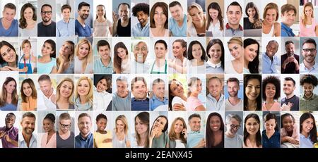 Unterschiedliche Menschen Stockfoto