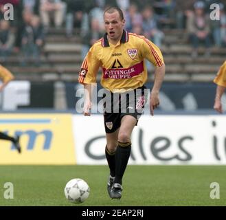 Berlin, Deutschland. 05th Jan, 2021. firo: 28.03.1998 Fuvuball: Fußball: Archivfotos 28.Spieltag 1st Bundesliga-Saison 1997/1998 Hertha BSC Berlin - VfB Stuttgart 3: 0 Jochen Endress, Einzelaktion, VfB Quelle: dpa/Alamy Live News Stockfoto