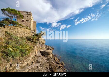 Monterosso al Mare, alte Küstendörfer der Cinque Terre in Italien Stockfoto
