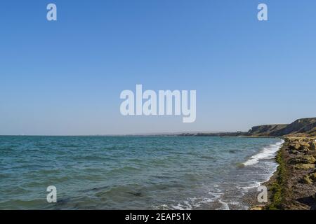 Die Küste des Asowschen Meeres Stockfoto