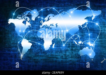 Beste Internet-Konzept des global Business Konzepte Serie Stockfoto