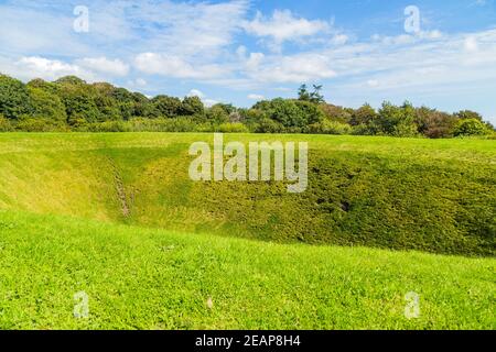 Der Irish Sky Garden Crater Stockfoto