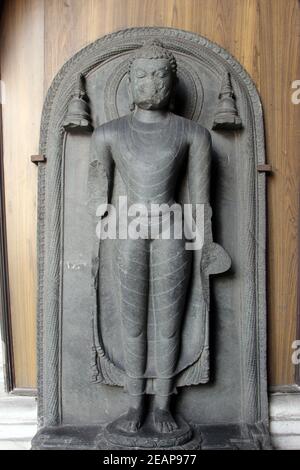 Buddha, von 9th/10th Jahrhundert in Bihar gefunden jetzt im indischen Museum in Kalkutta ausgesetzt Stockfoto