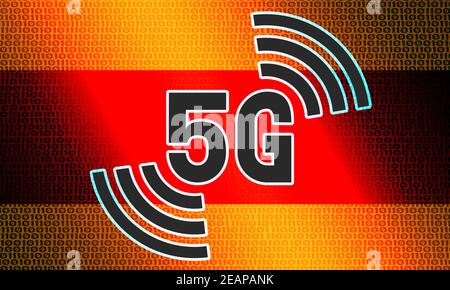 5G neue WLAN-Internetverbindung Stockfoto