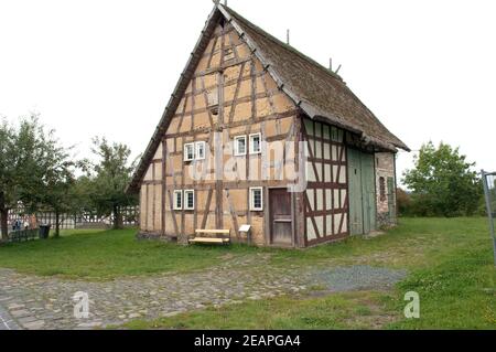 Altes Haus Mademuehlen Baujahr 1709 Stockfoto