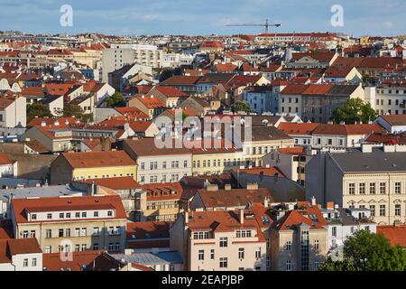 Prag, von oben gesehen Stockfoto