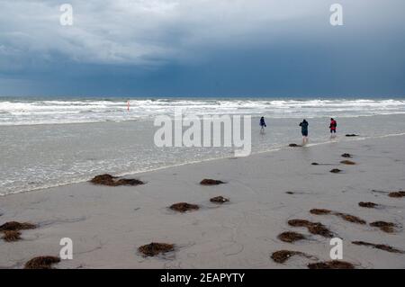 Gewitter, Kueste, Meer, wetter Stockfoto