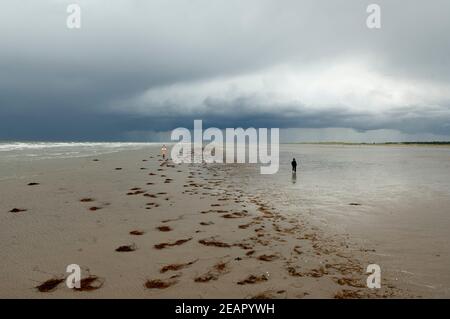 Gewitter, Kueste, Meer, wetter Stockfoto