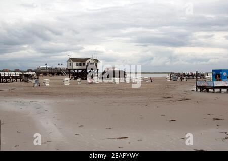 Gewitter, Kueste, Meer, wetter Stockfoto