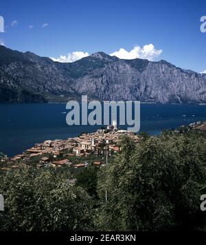 Blick Auf Malcesine Stockfoto