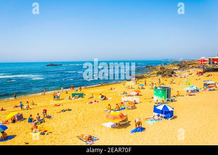 Carneiro und dos ingleses Strände in der Nähe von Porto, Portugal. Stockfoto