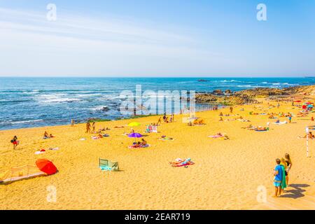 Carneiro und dos ingleses Strände in der Nähe von Porto, Portugal. Stockfoto