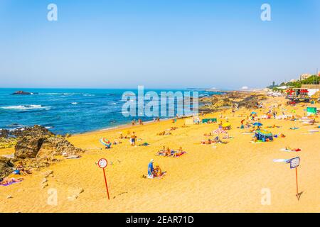 Carneiro und dos ingleses Strände in der Nähe von Porto, Portugal. Stockfoto