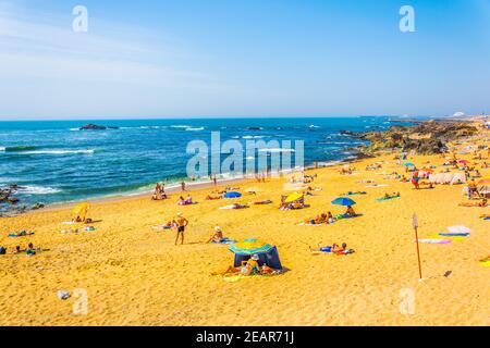 Carneiro und dos ingleses Strände in der Nähe von Porto, Portugal. Stockfoto