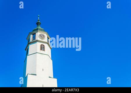 Sahat kula Turm der Festung Kalemegdan in Belgrad Stockfoto