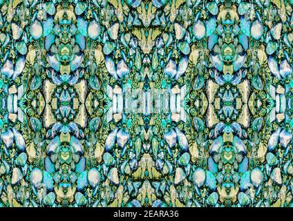 Steine Ornament Mosaik Nahtloses Muster Stockfoto