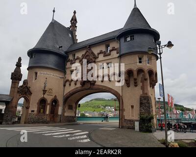 Brückentor, Traben-Trarbach Stockfoto