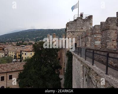 Burg, Scaligeri, Torri del Benaco Stockfoto