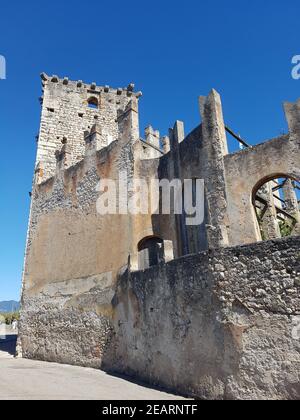 Burg, Scaligeri, Torri del Benaco Stockfoto