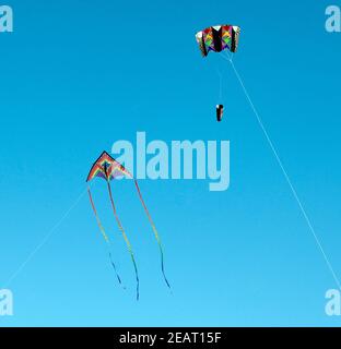 Drachen, Flugdrachen, Strand, Sankt Peter-Ording Stockfoto