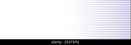 Viele blaue Punkte auf weißem Hintergrund Stockfoto