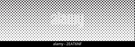 Viele schwarze Punkte auf einem weißen Hintergrund Panorama Stockfoto