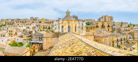 Luftaufnahme von Modica, Sizilien, Italien Stockfoto