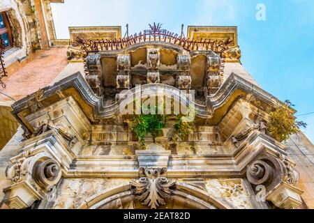 Palazzo della cancelleria in Ragusa, Sizilien, Italien Stockfoto