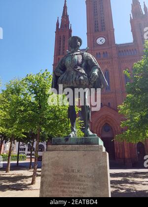 Wilhelm 1. Prinz von Oranien graf von Nassau, Denkmal, Wiesbaden Stockfoto