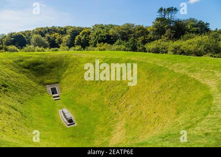 Der Irish Sky Garden Crater Stockfoto