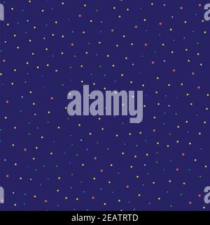 Bunte Stern Nahtloses Muster isoliert auf blauem Hintergrund Stockfoto