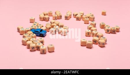 PPP Paycheck Protection Program als SBA-Darlehen auf einheitlichem Hintergrund. Stockfoto