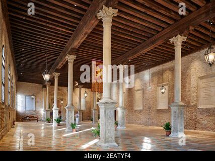 Innenaufnahme der Scuola Grande di San Marco, Venedig, Venetien, Italien Stockfoto