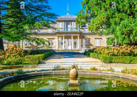 Casita del principe in der Nähe des Königlichen Sitzes von San Lorenzo de El Escorial in der Nähe von Madrid, Spanien Stockfoto