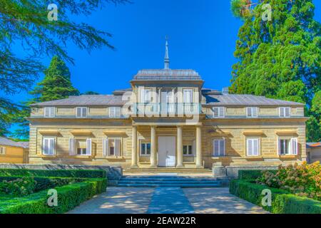 Casita del principe in der Nähe des Königlichen Sitzes von San Lorenzo de El Escorial in der Nähe von Madrid, Spanien Stockfoto