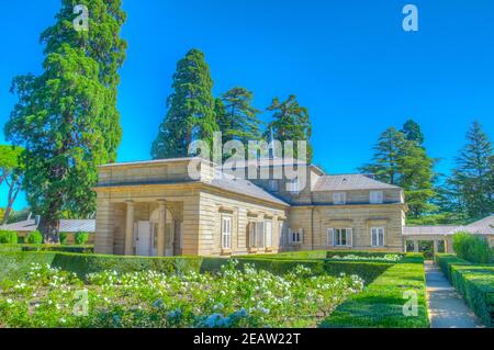 Casita del principe in der Nähe des Königlichen Sitzes von San Lorenzo de El Escorial in der Nähe von Madrid, Spanien Stockfoto