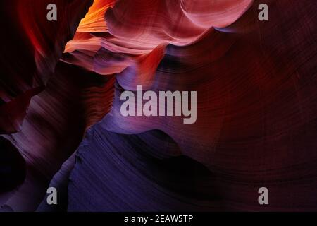 Senken Sie Antelope Canyon, Arizona, USA Stockfoto