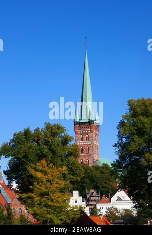 St. Peter Kirche in LÃ¼beck Stockfoto