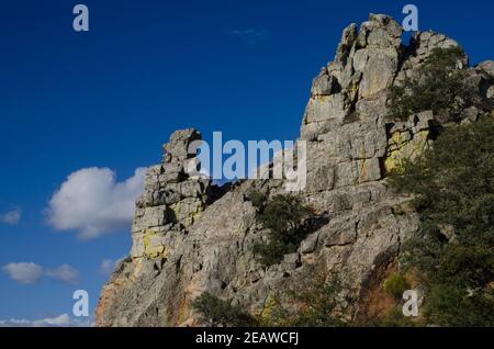 Klippe in El Salto del Gitano. Stockfoto