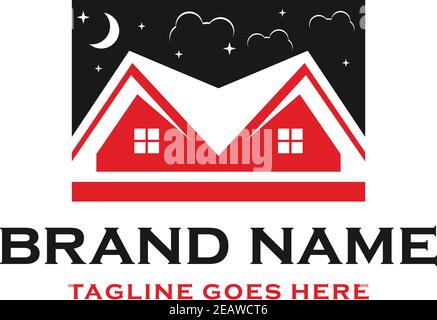 Home Logo Design Ihr Unternehmen Stock Vektor
