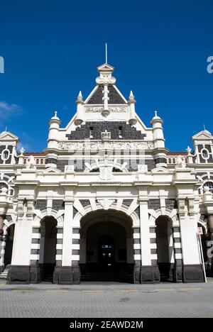 Dunedin Railway Station, South Island, Neuseeland. Stockfoto